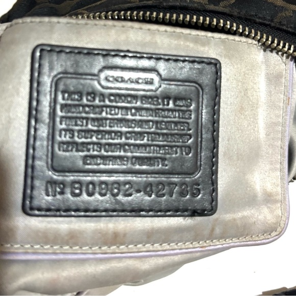 Coach black CC signature print canvas Women's Shoulder Bag - Picture 7 of 8